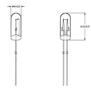 Barthelme 4021553369396 Speciale gloeilamp Helder T1 1/4 WT 24 V 40 mA 1 set(s)