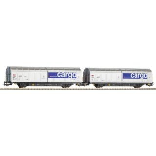 Piko H0 28309 H0 set van 2 schuifwandwagens Hbbilnss CH-SBB C/Railcare van de SBB