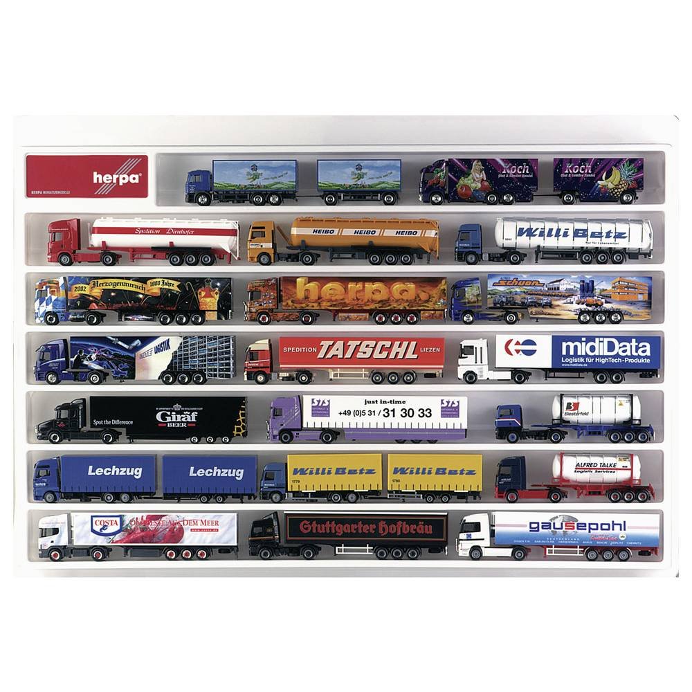 Herpa 029254 H0 Vitrinekast Kunststof 645 mm x 450 mm x 35 mm