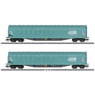 Märklin 47164 H0 set van 2 schuifplanwagens van de NMBS