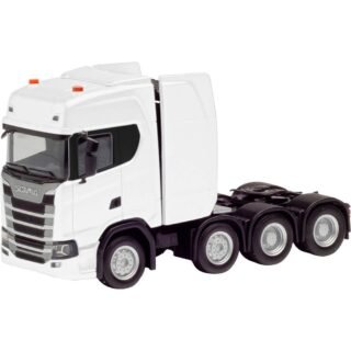 Herpa 308601-004 H0 Vrachtwagen Scania CS20 hoogdak zwaarbelaste trekmachine 4-assige (8x4), wit