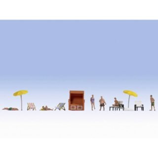 NOCH 0016205 H0 Aan het zwemmen figuren Geverfd, Staand, Liggende