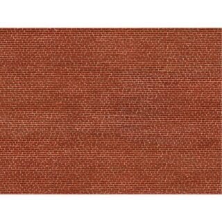 NOCH 0056610 Universeel Kartonnen 3D-plaat Bakstenen, rood