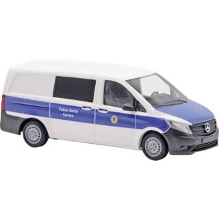Busch 51158 H0 Hulpdienstvoertuig Mercedes Benz Vito, politie Berlin-service