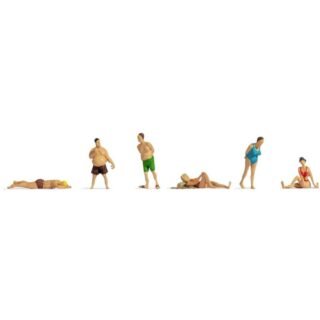 NOCH 38300 N Badgasten figuren Geverfd, Staand, Liggende, Zittend