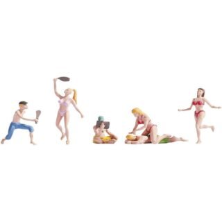 NOCH 15842 H0 Badgasten figuren Staand, Geverfd