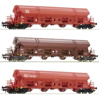 Roco 6600153 H0 3-delige set zwenkdakwagens van de DB AG