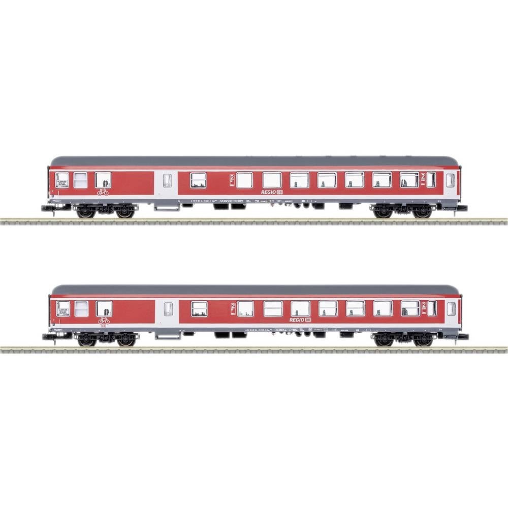 MiniTrix 18258 N set van 2 personenrijtuigen RE 7 vrijetijdsexpress-metallurgtäler van de DB AG