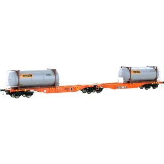 Mehano 28401 HO containerwagen Sgmrss90 Bertsi van de Wascosa Bertschi van de Wascosa