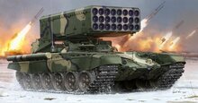 Trumpeter 05582 Russian TOS-1 24-Barrel Multipe Rocket L Bouwpakket Schaal 1:35