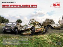 ICM DS3514 Battle of France, spring 1940 (Panhard 178 AMD-35,FCM 36,Laffly V15T) Bouwpakket Schaal 1:35