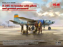 ICM 48288 A-26C-15 Invader with pilots and ground personnel Bouwpakket Schaal 1:48