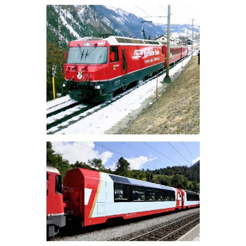 KATO K10-025 N startset Glacier Express van de RhB