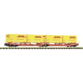 Fleischmann 6660051 N dubbele tasje-draaiwagen T3000e van de DB AG DHL