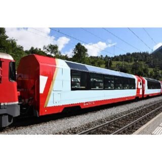 KATO K10-2027 N set van 4 personenrijtuigen Glacier Express van de RhB