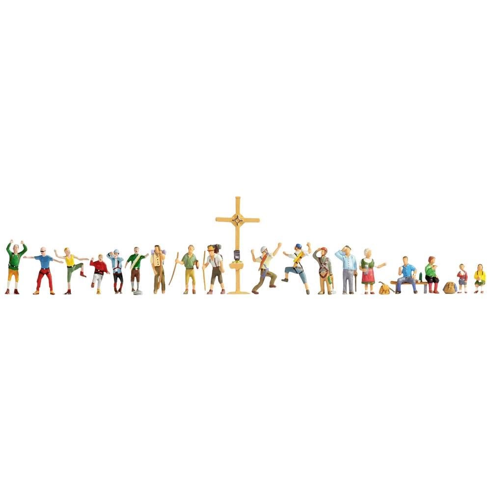 NOCH 16140 H0 In de bergen figuren Geverfd, Staand, Zittend