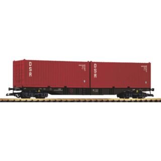 Piko G 37755 Piko G 37755 G containerwagen 2 containers DSR van de DR
