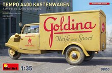 MiniArt 38053 Tempo A400 Kastenwagen 3-Wheel Delivery Box Truck Schaal 1:35