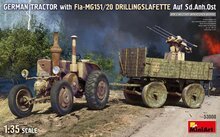 MiniArt 53008 German Tractor with Fla-MG151/20 Drillingslafette Auf Sd.Anh.Ost Schaal 1:35