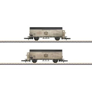 Märklin 82553 Z set van 2 gesloten goederenwagons Kessler-transport van de DRG