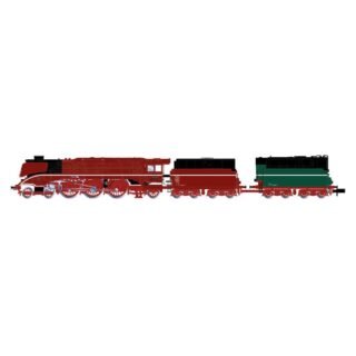 Arnold HN2664 N stoomlocomotief 18 201, oliezender, rood met groene tender van de DR