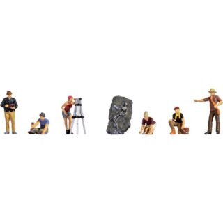 NOCH H0 Archeologen Geverfd, Staand, Zittend