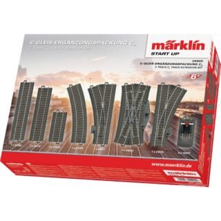 H0 Märklin C-rails (met ballastbed) 24905 Uitbreidingsset C5