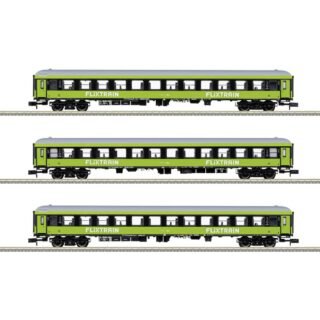MiniTrix 15462 N set van 3 sneltreinrijtuigen FlixTrain van de trainpool, MHI