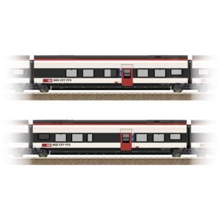 TRIX H0 23281 H0 uitbreidingsset 1 voor de Giruno van de SBB B(B11) 2e klas en C(B10) 2e klas