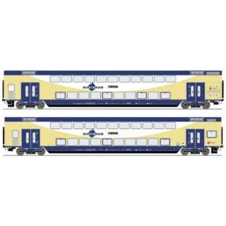 Roco 6220106 H0 2-delige set dubbeldekswagons van de metronoom Set van 2: 2e klas DBPza