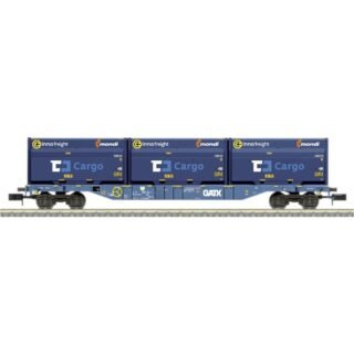 MiniTrix 18434 N containerwagen van de GATX