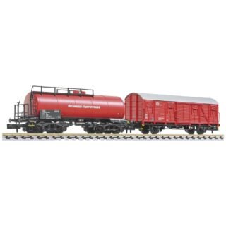 Liliput L260117 N bluswatertransportwagen en wagen van de DB AG