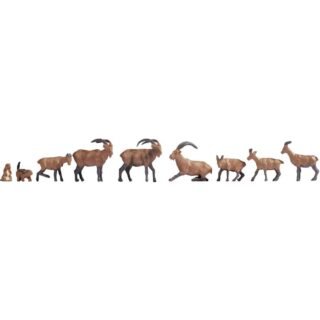 NOCH 15742 H0 Alpendieren figuren Geverfd