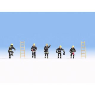 NOCH 36021 N Zwarte beschermende kleding figuren Geverfd, Staand