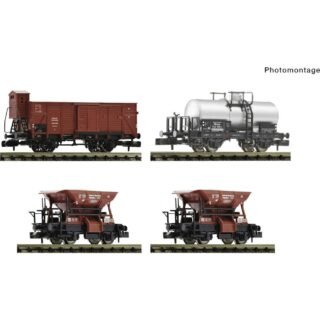 Fleischmann 6660120 N set van 4: Goederentrein van de DRG