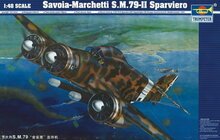 Trumpeter 02817 Savoia Marchetti SM-79 II Sparviero Bouwpakket Schaal 1:48