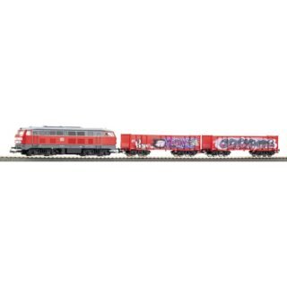 PIKO 57032 Startset kids goederentrein BR 218 DB AG met twee open goederenwagens Eaos