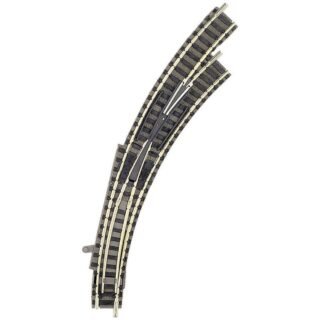 N Fleischmann Piccolo (met ballastbed) 9175 Gebogen wissel, Rechts 356.5 mm 45 ° 356.5 mm, 420 mm 1 stuk(s)
