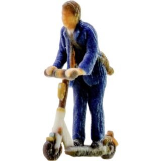 NOCH 0010607 H0 Man op elektrische step figuren 3D-printmodel, Kant-en-klaar model, Kunststof model, Staand, In beweging