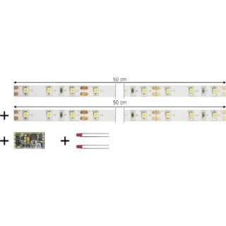 TAMS Elektronik 53-01450-02-C LED-strip Rijrichtingafhankelijk, Dimmen, Schakelen Met module Geschikt voor: Interieurverlichting voor rijtuig Warm-wit 1 set(s)