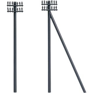 Auhagen 41204 H0 telegraafmasten (12 stuks) Bouwpakket