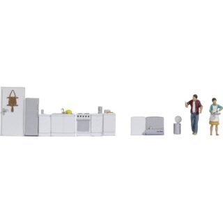 NOCH 16285 H0 Themaset keuken figuren Kant-en-klaar model