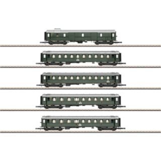 Märklin 87620 Z set van 5 sneltreinrijtuigen standaardbouwtype 1928 tot 1930 van de DB