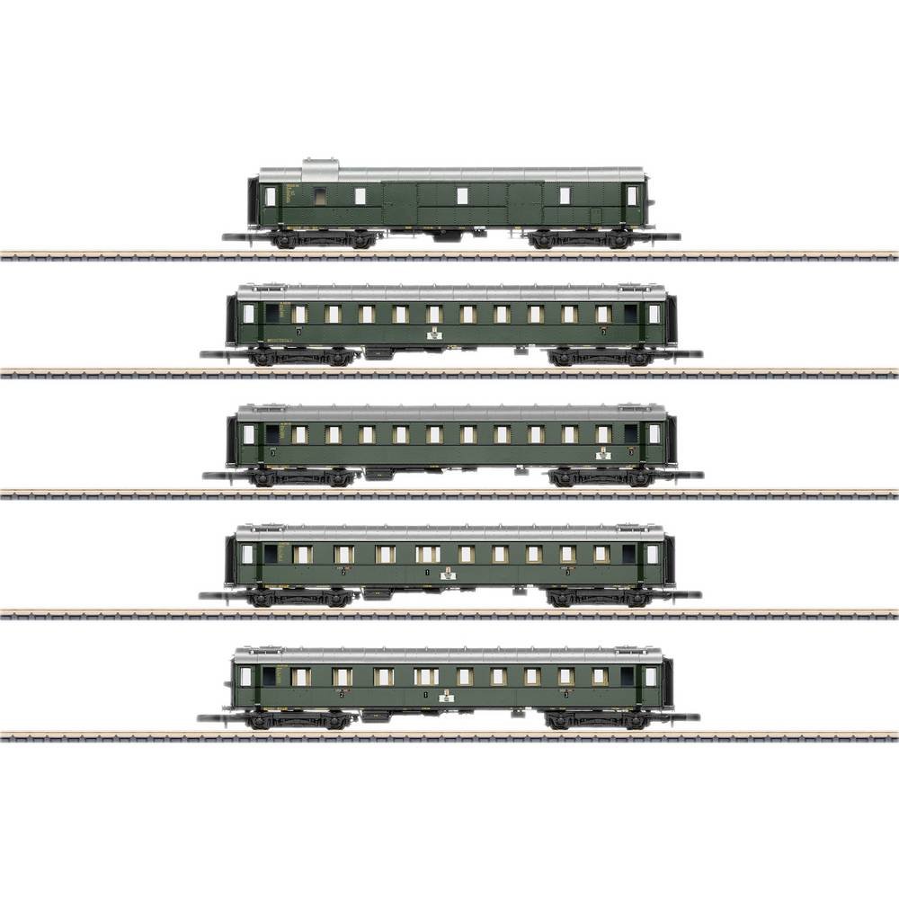Märklin 87620 Z set van 5 sneltreinrijtuigen standaardbouwtype 1928 tot 1930 van de DB