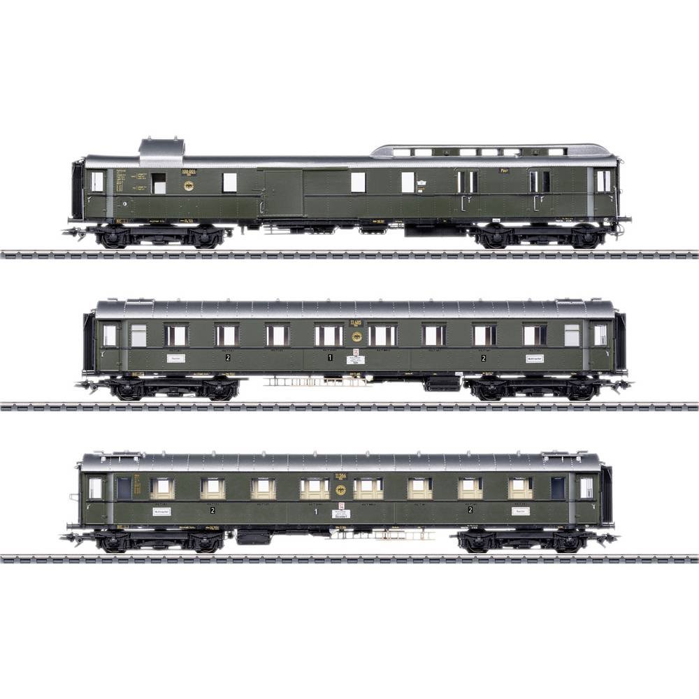 Märklin 42490 H0 3-delige set sneltreinrijtuigen PwPost4ü-28 van de DRG