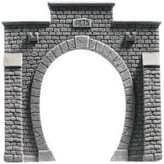NOCH 58051 PROFI plus H0 Tunnelportaal 1-sporig Hardschuim model, Geverfd