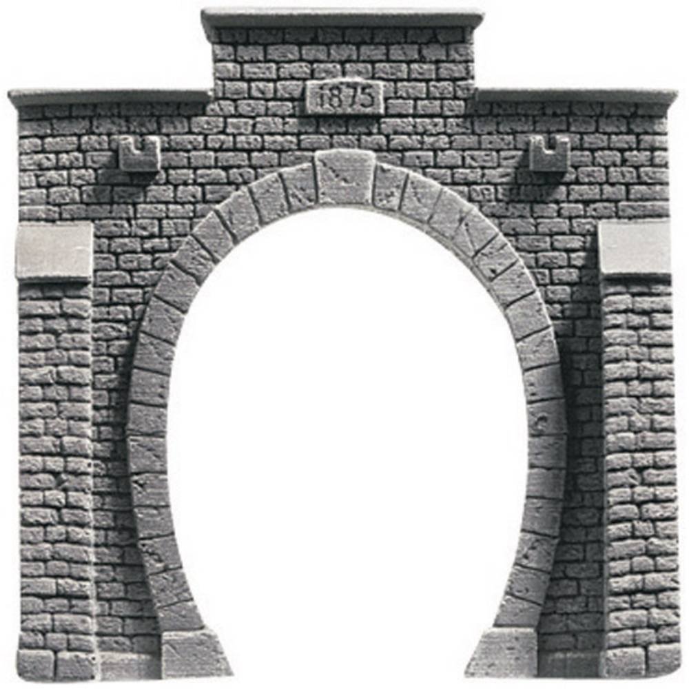 NOCH 58051 PROFI plus H0 Tunnelportaal 1-sporig Hardschuim model, Geverfd