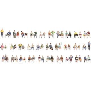 NOCH 46071 TT Megavoordeelset figuren Geverfd, Zittend