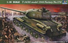 Trumpeter 00904 T-34/85 1944 Baunummer 174 Bouwpakket Schaal 1:16