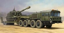 Trumpeter 01039 Russian KZKT-7428 Transporter with KZKT- -9101 Semi Trailer Bouwpakket Schaal 1:35